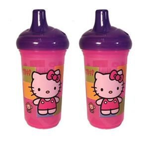 set of 2 munchkin hello kitty 9 ounce sippy cups