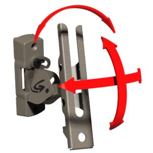 Cuddeback Genius Pan Tilt Lock Mount includes Universal Adapter and Mounting Screws