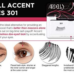Ardell Accent Lashes, Black [301] 1 Pair