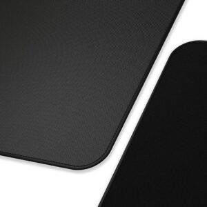 Glorious Mouse Mat/Pad - Large, Wide (XXL Extended) Black Cloth Mousepad, Stitched Edges | 18inx36in (G-XXL)