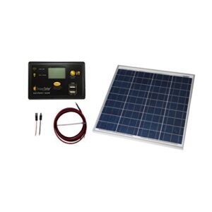 grape solar gs-50-kit 50w polycrystalline solar panel charging kit