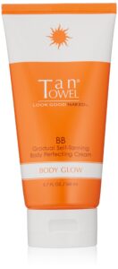 tan towel body glow bb cream, gold, 5.7 fl oz (pack of 1)