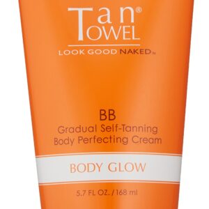 Tan Towel Body Glow BB Cream, Gold, 5.7 Fl Oz (Pack of 1)