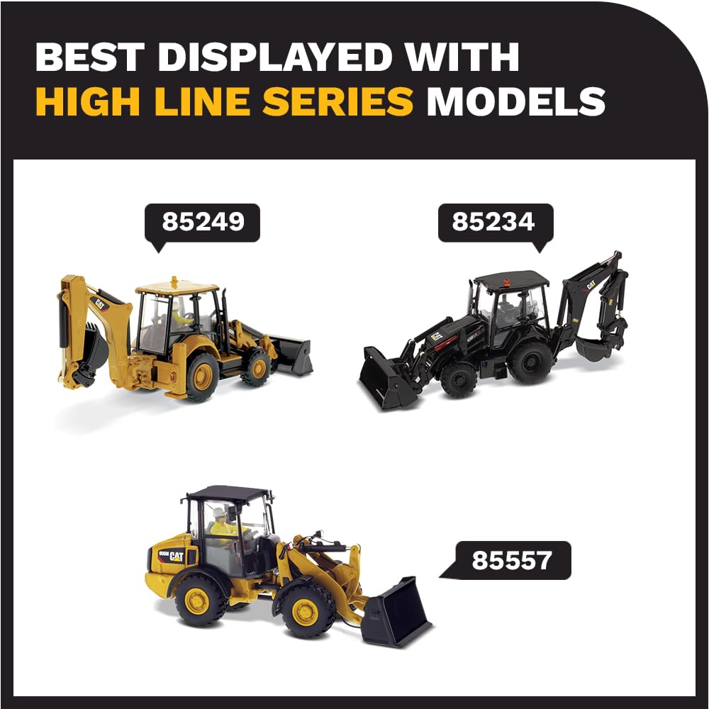 1:50 Caterpillar 420F2 IT Backhoe Loader - High Line Series by Diecast Masters - 85233 (Comes with Auger, Material Arm, Pallet Fork, and H70 Hammer attachments)