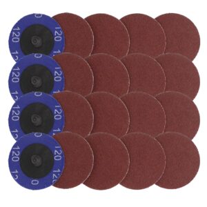 abn aluminum oxide sandpaper disc, 50pk - 2in 120 grit sanding disc set, circle sander pads abrasive round sandpaper