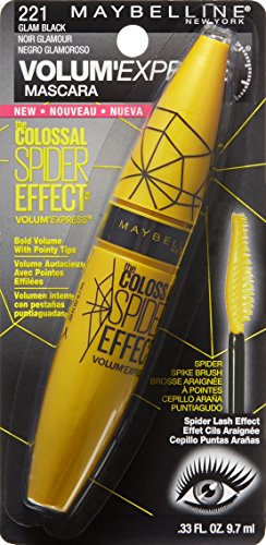 Maybelline New York Volum' Express The Colossal Spider Effect Washable Mascara, Glam Black, 0.33 fl. oz.