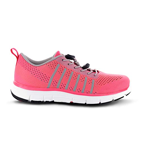 Apex Shoe's A7200W Breeze Athletic Knit Sneaker Running, Pink, 8.5 XX-Wide