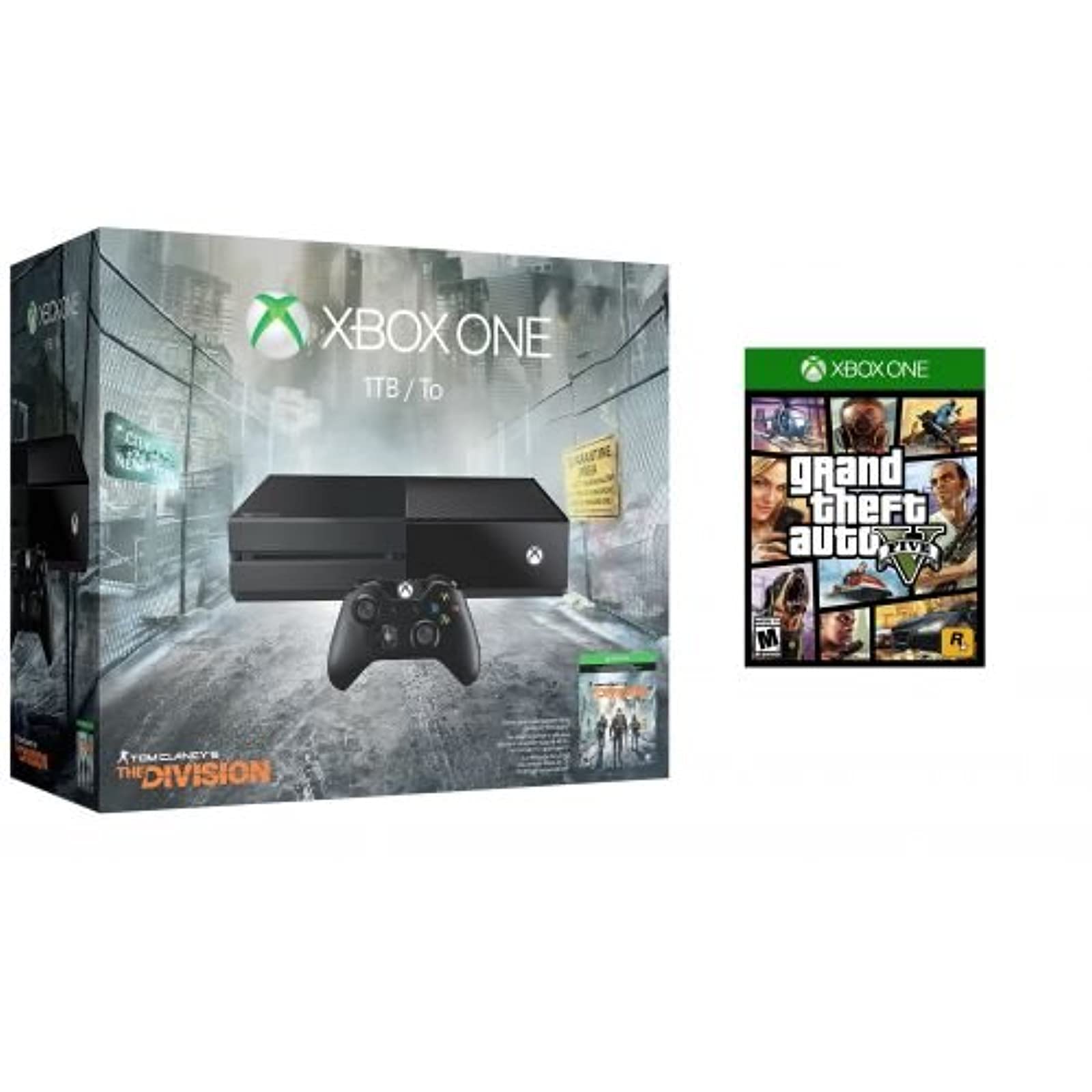 Microsoft Xbox One 1TB Tom Clancy's The Division bundle w/Grand Theft Auto V