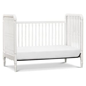 Namesake Liberty 3-in-1 Convertible Spindle Crib with Toddler Bed Conversion Kit in White, Greenguard Gold Certified