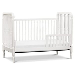 Namesake Liberty 3-in-1 Convertible Spindle Crib with Toddler Bed Conversion Kit in White, Greenguard Gold Certified