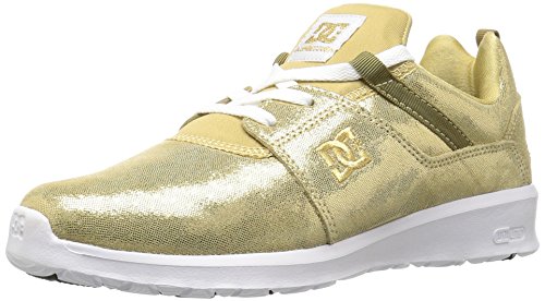 DC Women's Heathrow SE Shoes Skateboarding, Gold, 10.5 M US