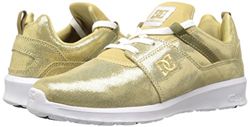 DC Women's Heathrow SE Shoes Skateboarding, Gold, 10.5 M US