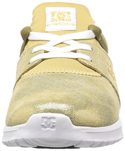 DC Women's Heathrow SE Shoes Skateboarding, Gold, 10.5 M US