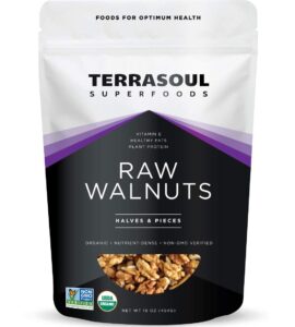 terrasoul superfoods raw organic walnuts, 16 oz - chandler variety | fresh | light color