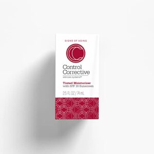 CONTROL CORRECTIVE Tinted Moisturizer With Spf 30, 2.5 Oz - Non-Greasy Hydration, Subtle, Healthy-Looking, Even Out Skin Tone, Moisturizes & Protects, Zinc, Titanium, Natural Sunscreen, Sheer Coverage