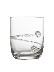 abigails stemless wine glass with rope applique (set of 4), clear, 3.25" x 4" x 3.25"