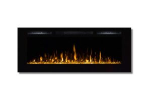 moda flame 50 inch cynergy crystal stone built-in wall mounted electric fireplace