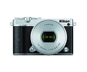 nikon 1 j5 mirrorless digital camera w/ 10-30mm pd-zoom lens (silver) international version (no warranty)