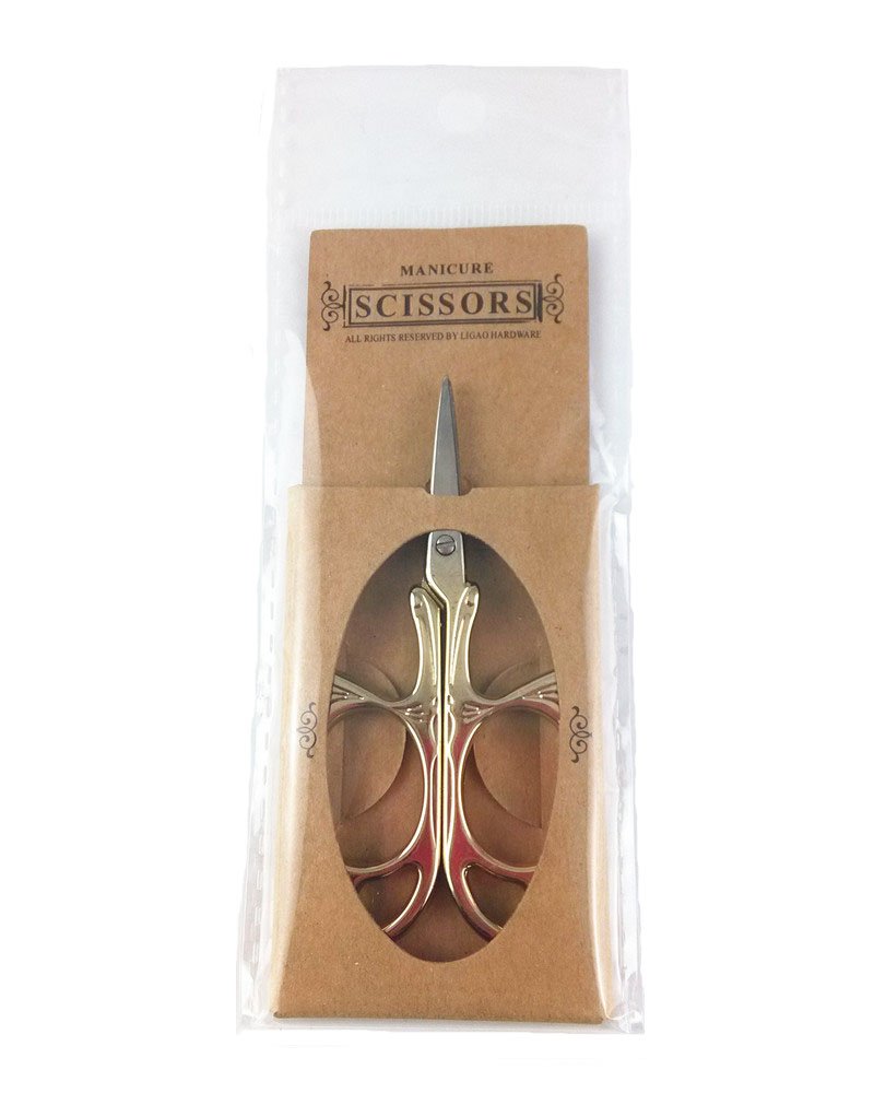 Yueton Butterfly Needlework Embroidery Scissors (Golden)