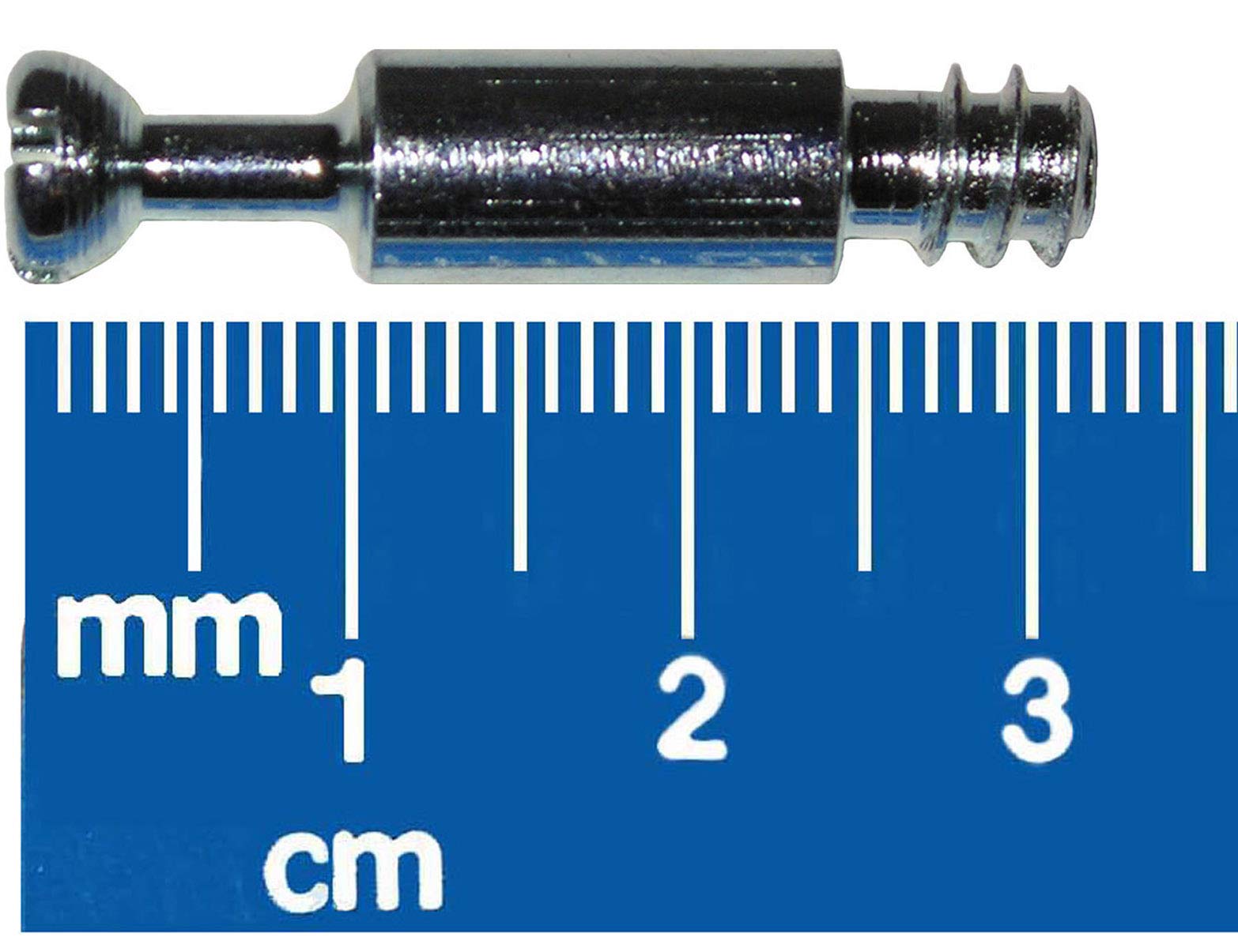 24.5mm (32mm Overall) Dowel Pin Bolt for Cam Lock Disc Furniture Connectors for 5mm Hole