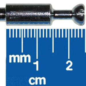 24.5mm (32mm Overall) Dowel Pin Bolt for Cam Lock Disc Furniture Connectors for 5mm Hole