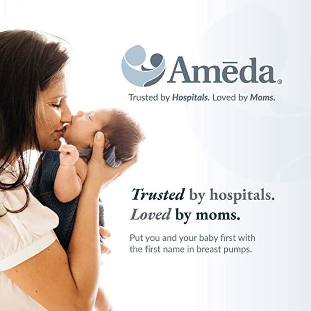 Ameda Dual HygieniKit Universal (Non-Sterile) Milk Collection System | Hands Free Breast Pump Accessories | for Platinum or Elite Breast Pumps | NOT Recommended with MYA Joy, MYA Joy Plus or Pearl