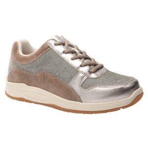 drew shoe tuscany women's therapeutic diabetic extra depth shoe: pewter/calf 5 x-wide (2e) lace