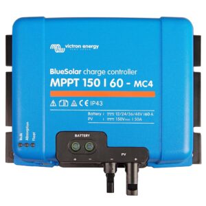 victron energy bluesolar mppt mc4 150v 60 amp 12/24/36/48-volt solar charge controller