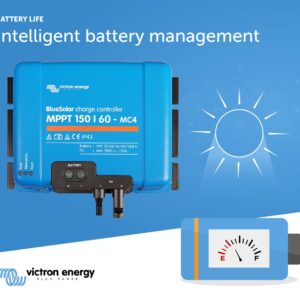 Victron Energy BlueSolar MPPT MC4 150V 60 amp 12/24/36/48-Volt Solar Charge Controller