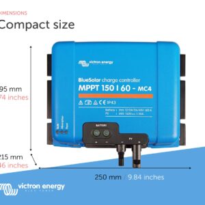 Victron Energy BlueSolar MPPT MC4 150V 60 amp 12/24/36/48-Volt Solar Charge Controller