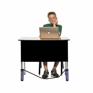 bouncy bands for wide desks (blue) – sensory tool that allows students to move as they work, increasing focus and academic performance, relieves anxiety, hyperactivity, frustration and boredom
