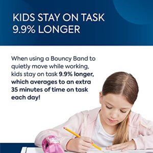 Bouncy Bands for Wide Desks (Blue) – Sensory Tool That Allows Students to Move As They Work, Increasing Focus and Academic Performance, Relieves Anxiety, Hyperactivity, Frustration and Boredom