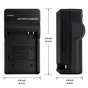 NB-6L Wall Charger for PowerShot SX530 HS, SX610 HS, SX710 HS, SD1200 is, SD1300 is, S120 IXY 10S IXY 30S and More with Foldable Plug
