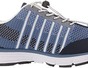 Apex Women's Breeze Athletic Knit-Grey Running Shoe, Navy, 7.5 XX-Wide