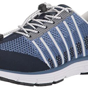 Apex Women's Breeze Athletic Knit-Grey Running Shoe, Navy, 7.5 XX-Wide