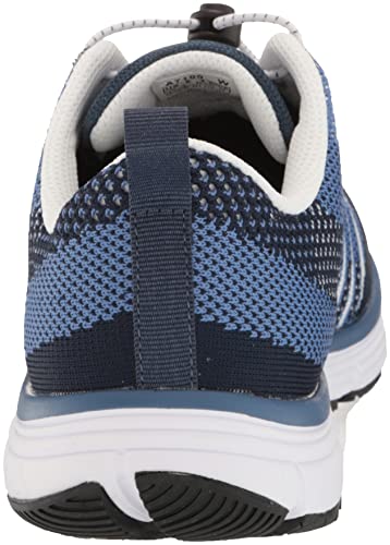 Apex Women's Breeze Athletic Knit-Grey Running Shoe, Navy, 7.5 XX-Wide