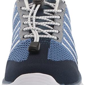 Apex Women's Breeze Athletic Knit-Grey Running Shoe, Navy, 7.5 XX-Wide