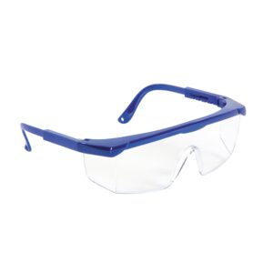 snow joe sglass-adj protective safety glasses with adjustable frame meets ansi z81.7 standard, blue