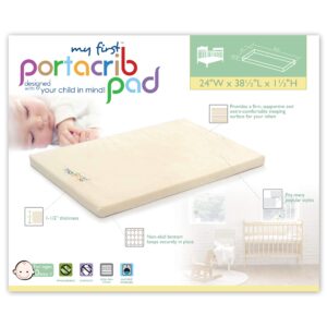 My First Pack N Play Mattress Pad or Mini Crib Pad, 37" x 26" x 1-1/2"