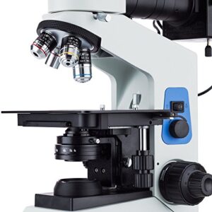 AmScope 40x-800x Polarizing Metallurgical Microscope w Top and Bottom Lights + 16MP USB3.0 Camera