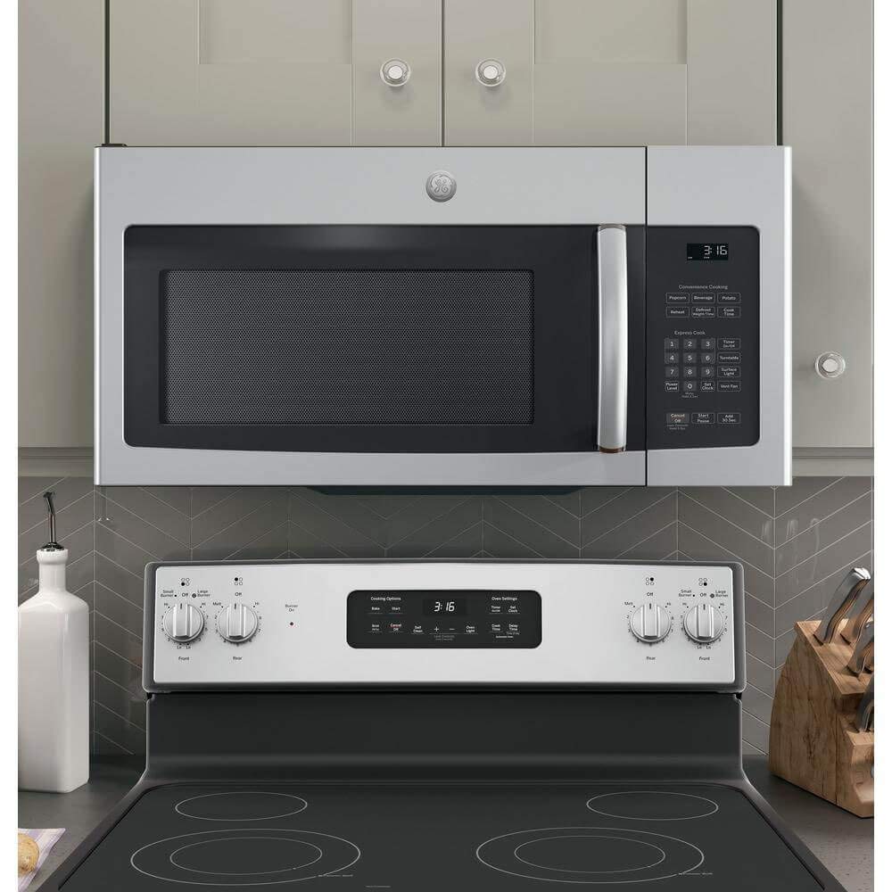 GE JNM3163RJSS 30" Over-the-Range Microwave with 1.6 cu. ft. Capacity, in Stainless Steel