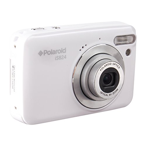 Polaroid iS824 Digital Camera (White) 16 MP 8X Optical Zoom