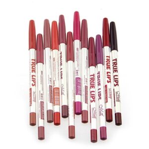 sankuwen waterproof lip liner pencil, pack of 12