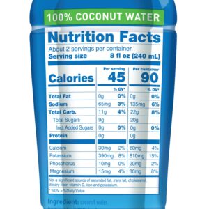 Zico 100% Coconut Water, NO added Sugar, Refreshingly Delicious, Hydration with Electrolytes, 16.9 Fl Oz (Pack of 12)