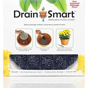 Drain Smart 9” 2-Pack 3D Mesh Drainage Discs - Perfect for Indoor/Outdoor Potted Plants | Container Gardening | Plant Pot Liner Minimize Root Rot | Made in The USA