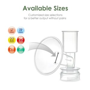 Maymom Breast Shield Flange Compatible with Ameda Breast Pumps (22 mm, Small, 1-Piece)