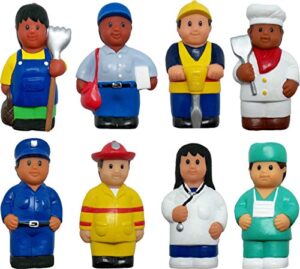 get ready kids 620 5" multicultural career figures, set of 8 (pack of 8)