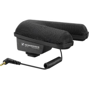 sennheiser professional mke 440 compact stereo shotgun microphone with 3.5mm connector for cameras, 506258,black