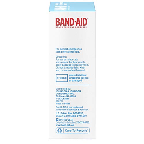 Band-Aid Brand Water Block Clear Waterproof Sterile Adhesive Bandages for First-Aid Wound Care of Minor Cuts and Scrapes, Assorted Sizes, 30 ct