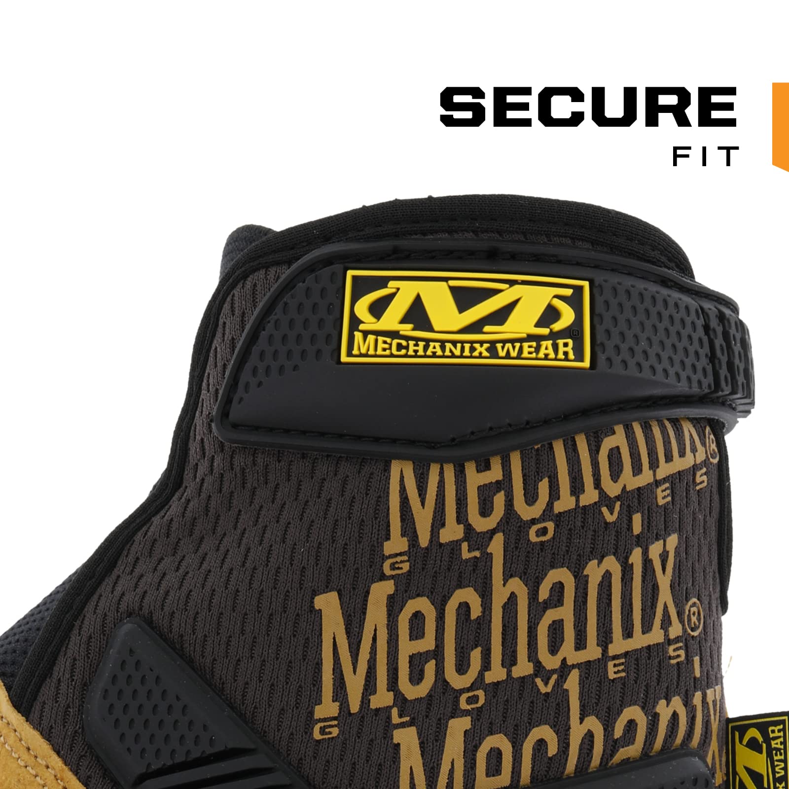 Mechanix Wear: M-Pact Durahide Leather Framer Work Gloves, Fingerless Design, Work Gloves with Impact Protection and Vibration Absorption, Safety Gloves for Men (Brown, Large)